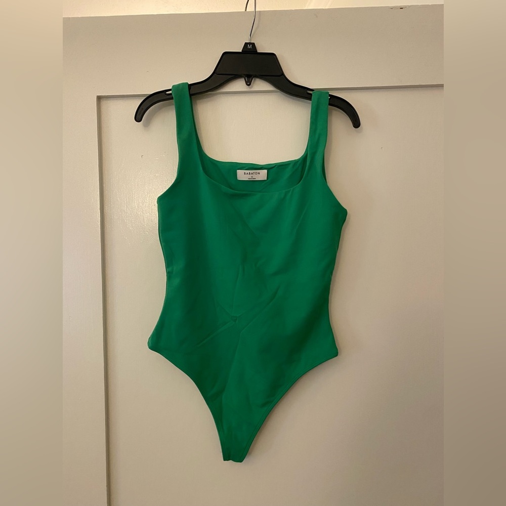 Aritzia Babaton green body suit size small